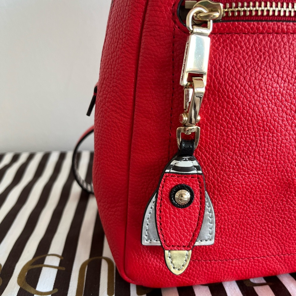 Henri Bendel Red Mini Backpack - Picture 7 of 8
